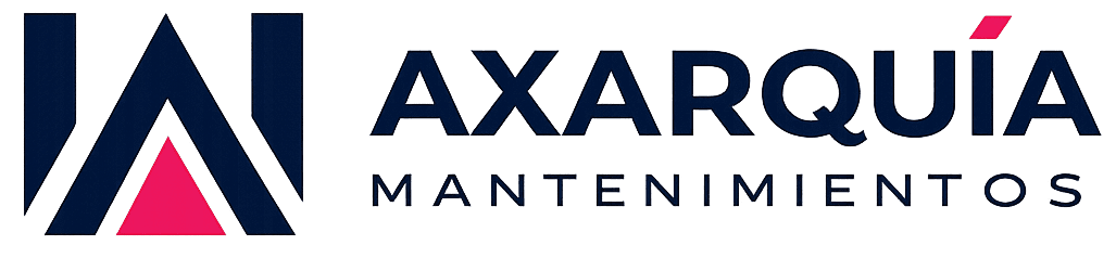 Logo axarquía mantenimientos blanco